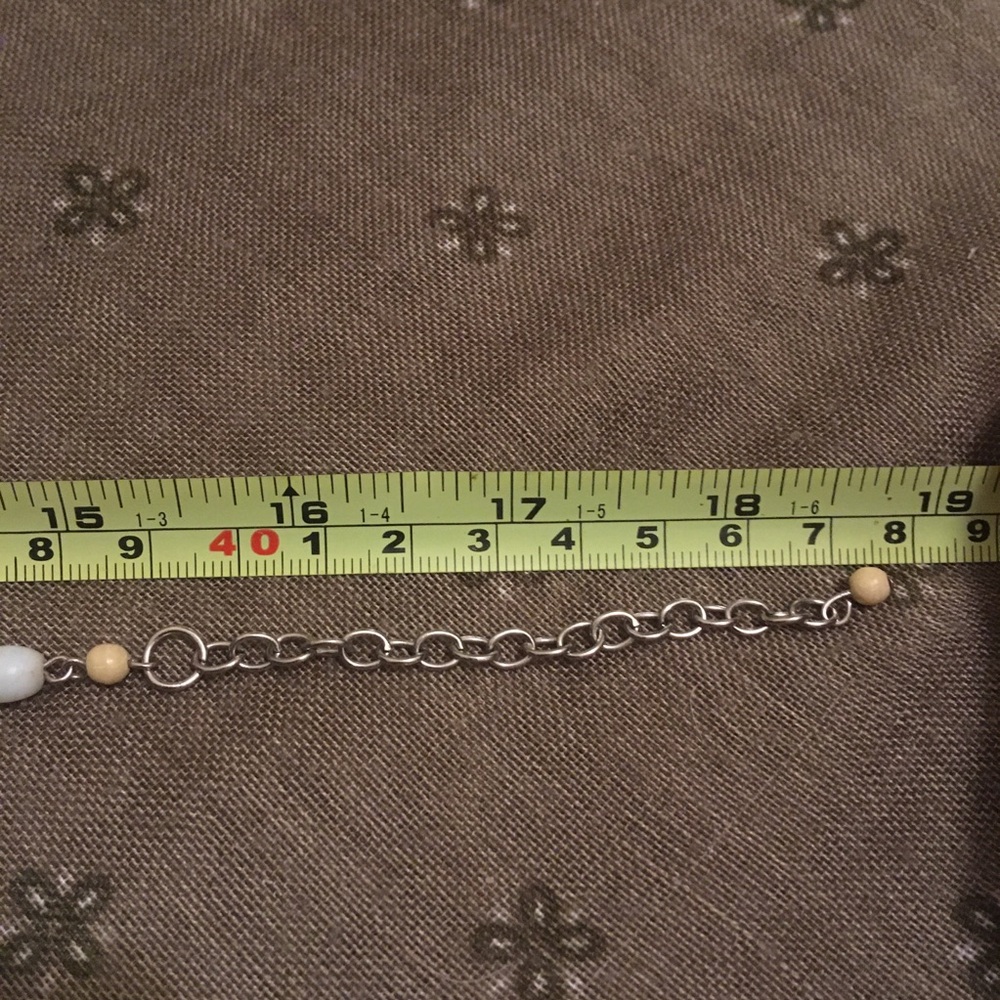 Vintage Retro Cream and White Beaded Necklace - Picture 8 of 8